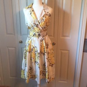 Jessica Howard, yellow flower dress